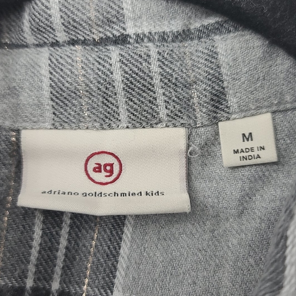 AG Adriano Goldschmied kids gray flannel top - Picture 3 of 5
